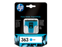 HP 363 - cyan - original - ink cartridge