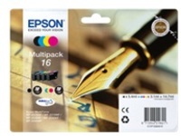 Epson 16 Multipack - 4-pack - black, yellow, cyan, magenta - original - ink cartridge