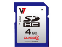 V7 VASDH4GCL4R - flash memory card - 4 GB - SDHC
