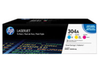 HP 304A CYM Tri-Pack LaserJet Toner Cart