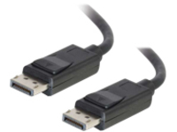 C2G 1m DisplayPort Cable with Latches 8K UHD M/M - 4K - Black - DisplayPort cable - 1 m