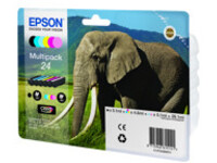 Epson 24 Multipack - 6-pack - black, yellow, cyan, magenta, light magenta, light cyan - original - ink cartridge (equ…