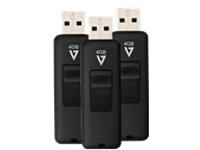 V7 VF24GAR-3PK-3E - USB flash drive - 4 GB