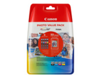 Canon CLI-526 C/M/Y/BK Photo Value Pack - 4-pack - black, yellow, cyan, magenta - 50 sheet(s) - ink tank / paper kit