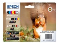 Epson 478XL Multipack - 6-pack - high capacity - grey, black, yellow, cyan, magenta, red - original - ink cartridge