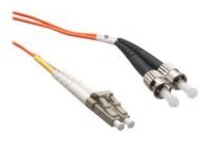 Axiom LC-ST Multimode Duplex OM1 62.5/125 Fiber Optic Cable - 25m - Orange - network cable - 25 m - orange