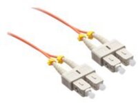 Axiom SC-SC Multimode Duplex OM1 62.5/125 Fiber Optic Cable - 25m - Orange - network cable - 25 m - orange