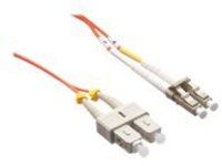 Axiom LC-SC Multimode Duplex OM2 50/125 Fiber Optic Cable - 7m - Orange - network cable - TAA Compliant - 7 m - orange