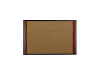 CORK BULLETIN BOARD 72X48MAHOGANY FINISH FRAME