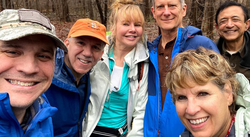 Employees smiling on Hike