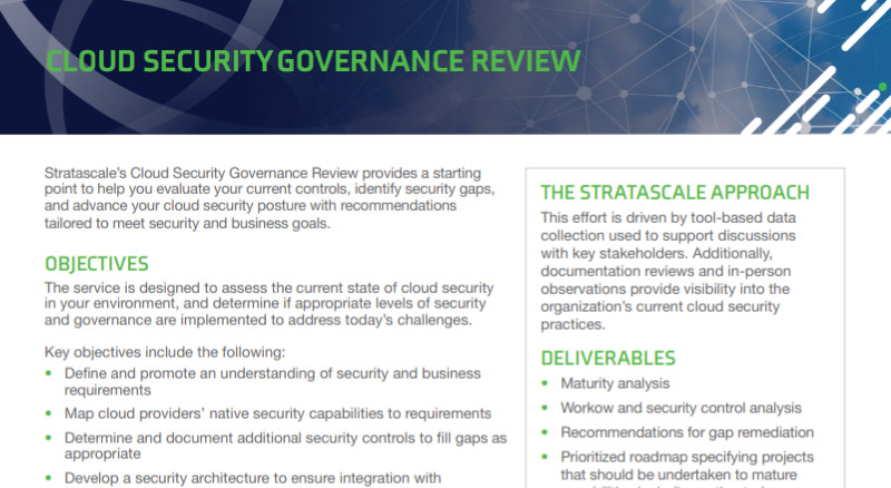Cloud Security Governance