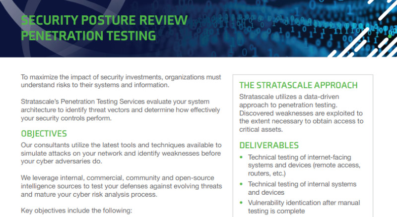 Security Posture Review Penetration Testing