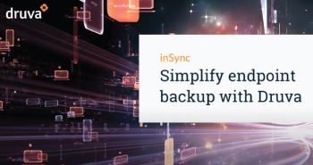 Simplify endpoint backup with Druva Graphic