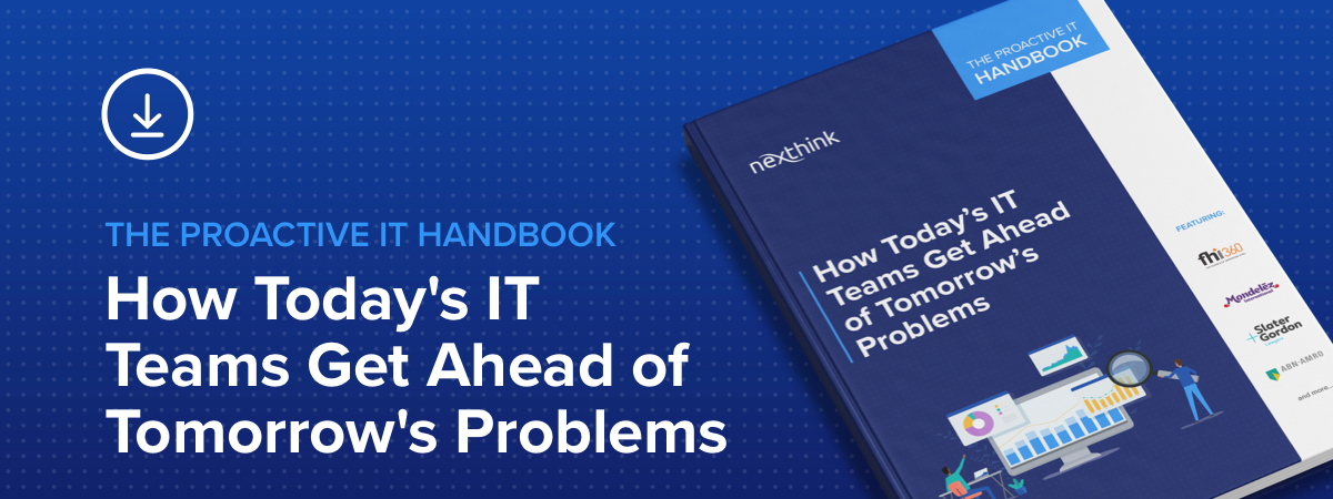 Nexthink The Proactive IT Handbook  Thumbnail