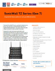 SonicWall TZ Series (Gen 7) Thumbnail