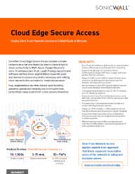 Secure Remote Devices with SonicWall Cloud Edge Secure Access 