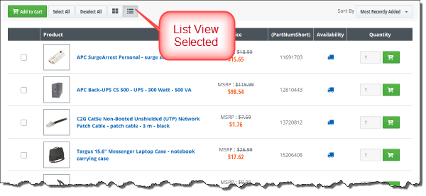 List View