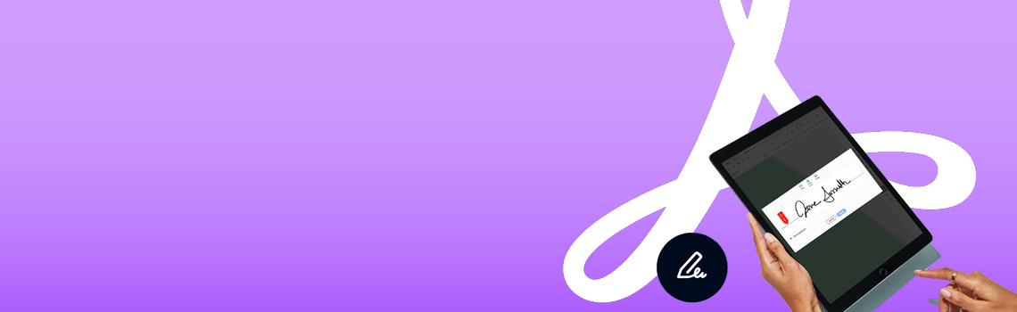 Adobe Sign Banner