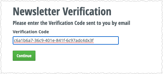 Verification Code Field