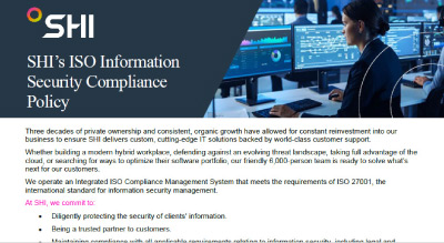 SHI's ISO Information Security Compliance Policy thumbnail