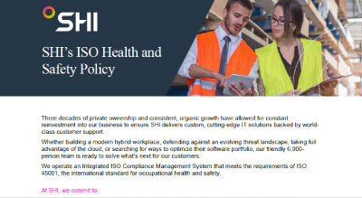 SHI's ISO Health and Safety Policy thumbnail
