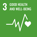 U.N. good health and well being icon