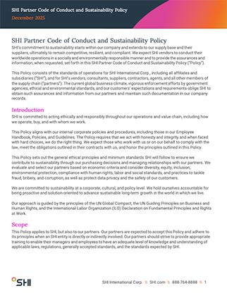 Partner Code of Conduct and Sustainability Policy thumbnail