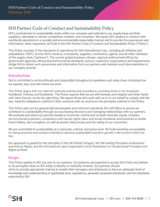 Partner Code of Conduct and Sustainability Policy thumbnail