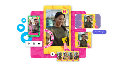 A collage of smartphone screens displaying a social media interface with profile pictures and icons, suggesting digital connectivity or online social interaction