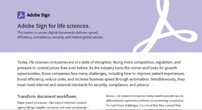 Acrobat Sign for life sciences thumbnail