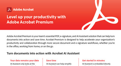 Level up your productivity with Adobe Acrobat Premium thumbnail