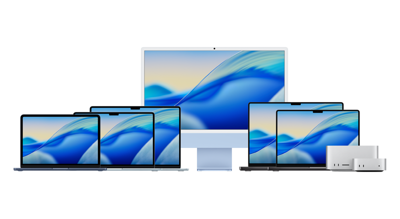 Display of mutliple Apple products