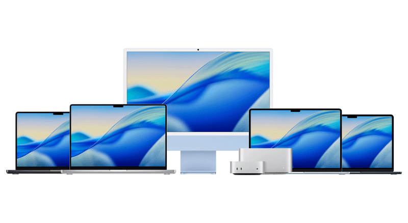 Display of mutliple Apple products