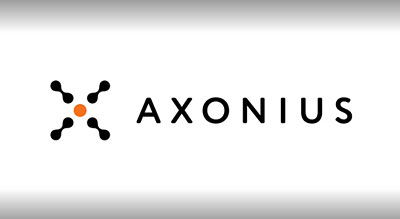 Axonius logo on a white gradient