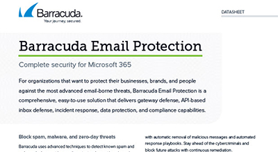 Barracuda Email Protection: Complete security for Microsoft O365 thumbnail