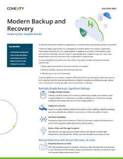 Modern backup and recovery Thumbnail