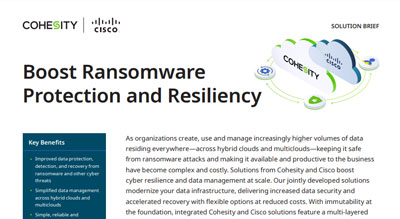 Boost ransomware protection with Cohesity + Cisco thumbnail