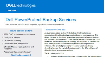 Dell PowerProtect Backup Services thumbnail