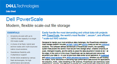 Dell PowerScale: modern, flexible scale-out file storagethumbnail