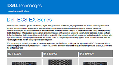Dell ECS EX-Series technical specifications thumbnail