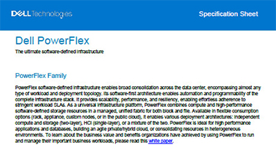 Dell PowerFlex: the ultimate software-defined infrastructure thumbnail
