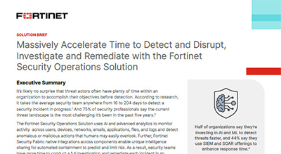 Investigate and Remediate with the Fortinet Security Operations Solution thumbnail