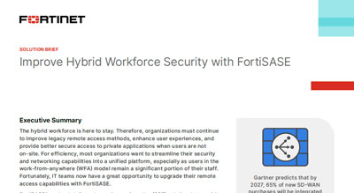 Improve Hybrid Workforce Security with FortiSASE thumbnail