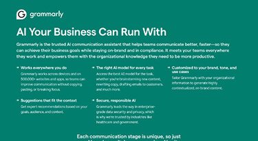 Grammarly Generative ai datasheet thumbnail