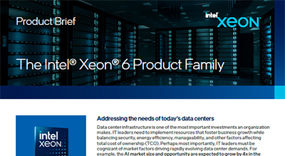 Intel® Xeon® 6 product family product brief thumbnail