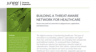 Building a threat aware network for healthcare thumbnail