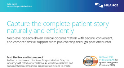 Dragon Medical One datasheet thumbnail