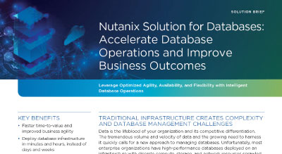 Nutanix database solution brief