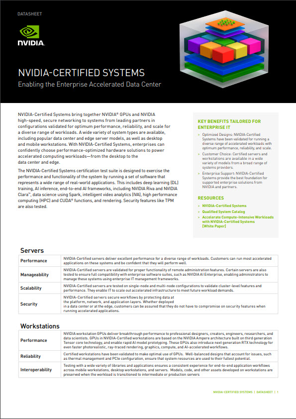 NVIDIA-certified systems Thumbnail