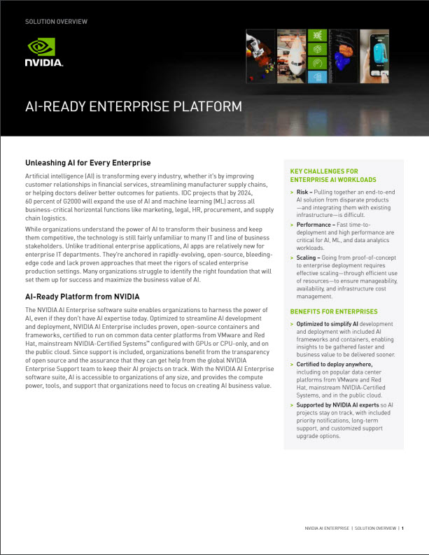 NVIDIA AI Enterprise Thumbnail